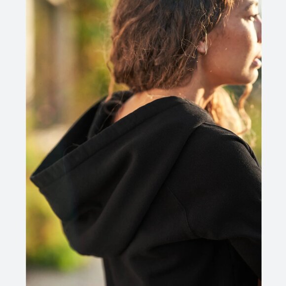 Frank & Eileen MELANIE Essential Hoodie TRIPLE FLEECE Size: S Black - Picture 11 of 16